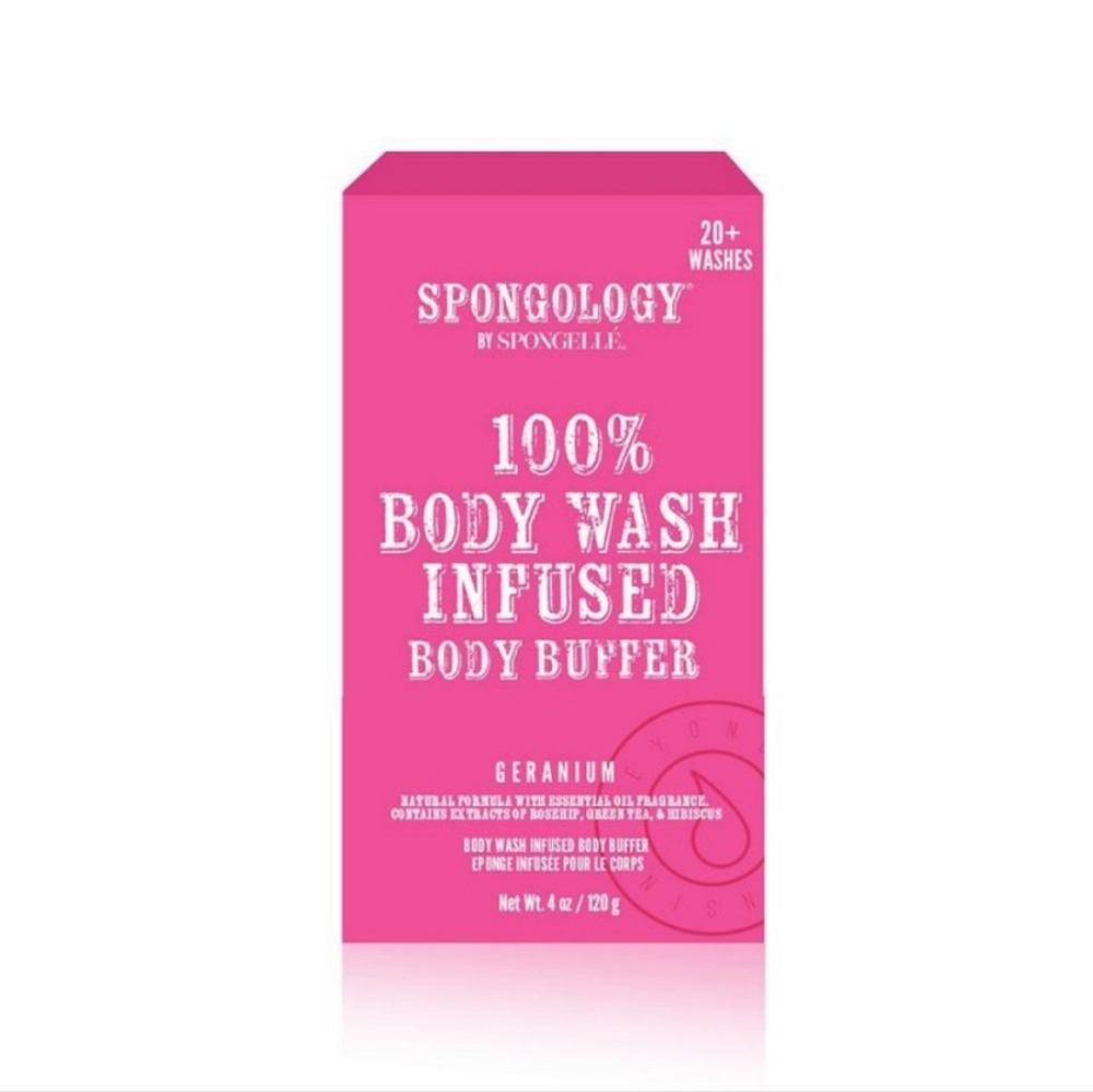 2/$30! SPONGELLÉ Spongology Body‎ Buffer 20+ - Geranium